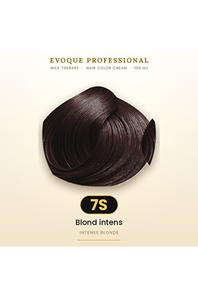 Evoque Professional Vopsea de păr permanentă Evoque Milk Therapy 7S Blond int...