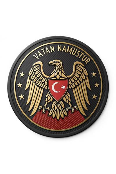 Limitless Design Vatan Mustur Turkish Flag Eagle Coat of Arms Premium Sticker