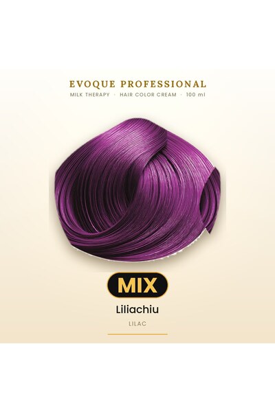 Evoque Professional Vopsea de păr permanentă Evoque Milk Therapy Mix Liliachi...
