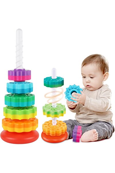GENERAL U HOOME Baby Spinning Stacking Toys for Toddlers 1-3, Educational Tod...