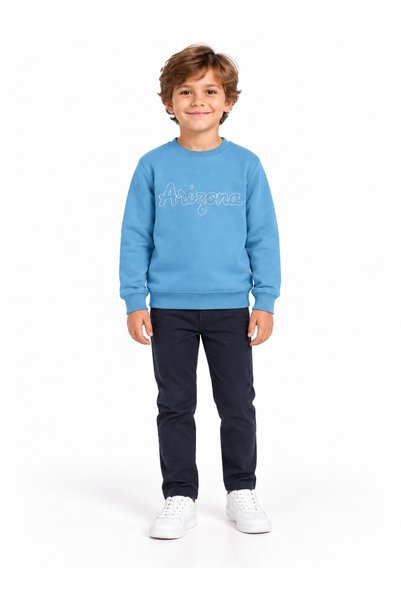 TANEMKİDSWEAR 17110-26 سترة رياضية للأولاد باللون الأزرق الفاتح مطبوع عليها أ...