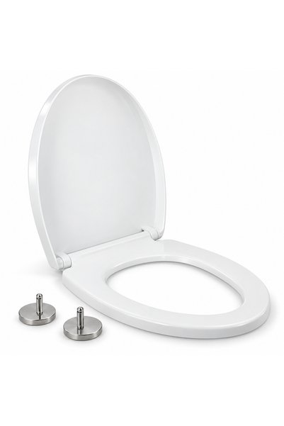 varioshop ®   Scaun de toaletă Duroplast, cu închidere lentă, detașabil, bala...