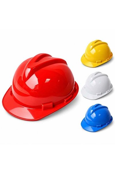 Generic خوذة أمان حمراء من مادة ABS