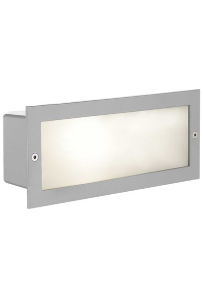 Eglo Zimba Εντοιχιζόμενο Φωτιστικό Τοίχου, E27, 60W, Ασημί, Αλουμίνιο και Γυα...