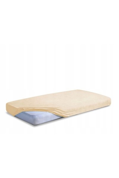 Matex Cearșaf de pat din jerseu cu elastic 110/120x190/200 PREMIUM Galben