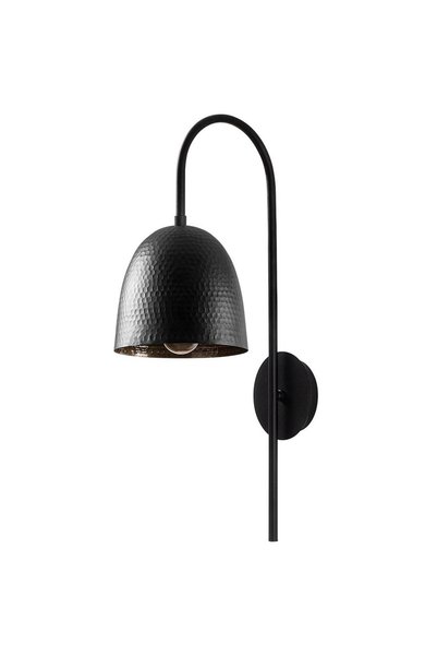Opviq Φωτιστικό Τοίχου Μαύρο Μέταλλο, 57 εκ., 1x E27, 40W