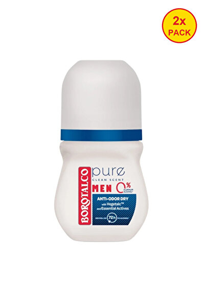 Borotalco Pachet 2x Deodorant roll-on pentru bărbați Pure 50ml