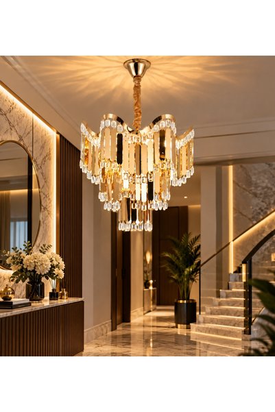Magic Time Candelabru Suspendat Decorativ cu Accente Aurii – Darsen