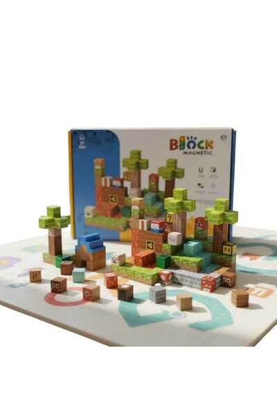 OEM Set de Constructie Cuburi Magnetice Minecraft Block 117 Piese