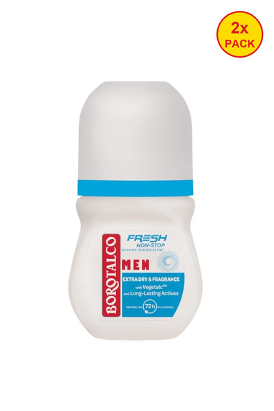 Borotalco Pachet 2x Deodorant roll-on pentru bărbați Fresh 50ml
