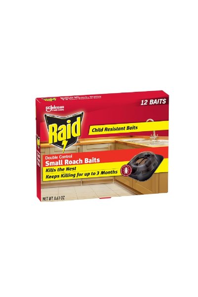 Raid 12 Month Roach Killing Bait, Small Roach Bait Station,