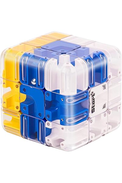 TERRIFI 3D Cube Puzzle Color Match Brain Teaser Toy, Labyrinth Maze Cube with Rolling Ball, Logic for Kids 8