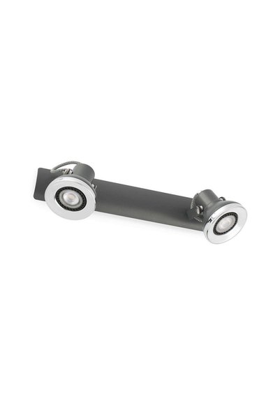 Faro Barcelona Faro Ring-2 40554 Γκρι Φωτιστικό Τοίχου, 36 εκ., 2xGU10 Λαμπτή...