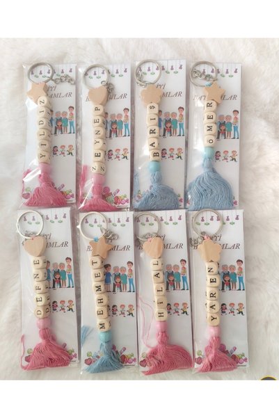 H&B Boutique 27 adet kişiye özel isimli anahtarlık,doğum günü, bayram,karne h...