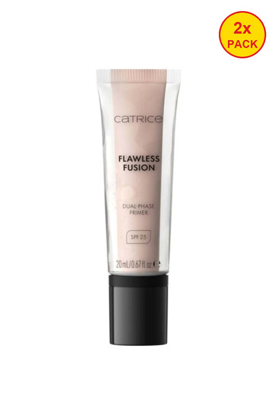 Catrice 2x ΠΑΚΕΤΟ Διφασικό CC Πράιμερ Flawless Fusion C 010 – Λεία Λάμψη Catr...
