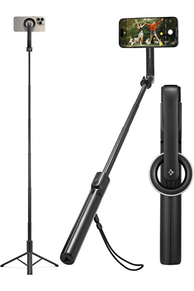 AyPenye Kablosuz Bluetooth Selfie Çubuğu MagSafe ile Uyumlu Uzaktan Kumandalı Tripod / 1.2 Metre Kolay Taşın