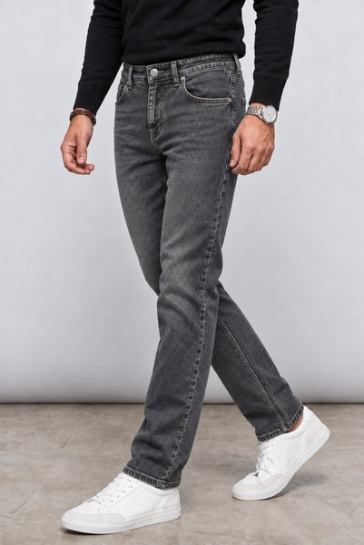 ElitWear Erkek Regular Fit Boru Paça Kot Pantolon