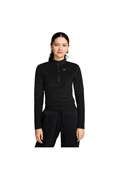 Nike Γυναικεία Αθλητικά Ενδύματα Φούτερ Μακρυμάνικο Βελούδινο Φοίνικας L
