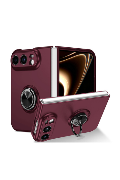 REDz Accessories Калъф RingFlex за iPhone Duo, Въртящ се поддържащ пръстен, З...