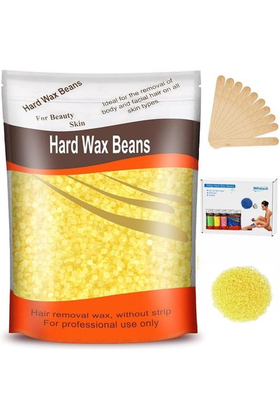 MilaTech Hard Wax Beads for Hair Removal, Wax Beads for Sensitive Skin, Har W...