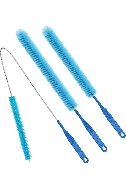 SYOSI طقم تنظيف فتحات المجفف من 3 قطع - فرشاة تنظيف بطول 30 بوصة، مزيل شعر ال...