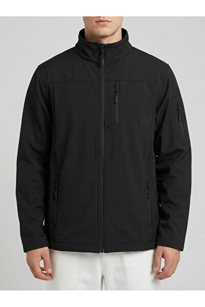 balkonda Men's Softshell Sports Coat Water and Wind Resistant