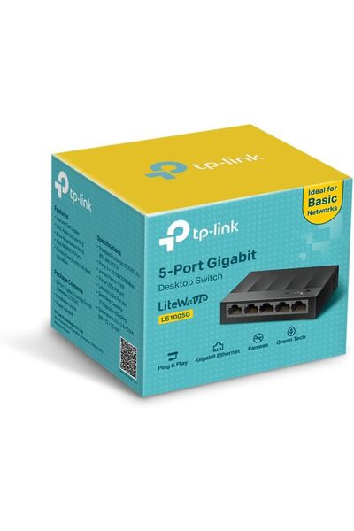 BABUBA LS1005G Ethernet Çevirici 5 Port 10/100/1000 Mbps
