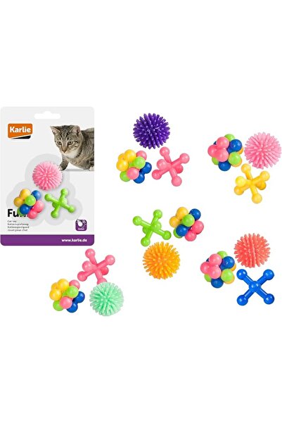 Karlie FLAMINGO RUBBER CAT TOY 3 PCS