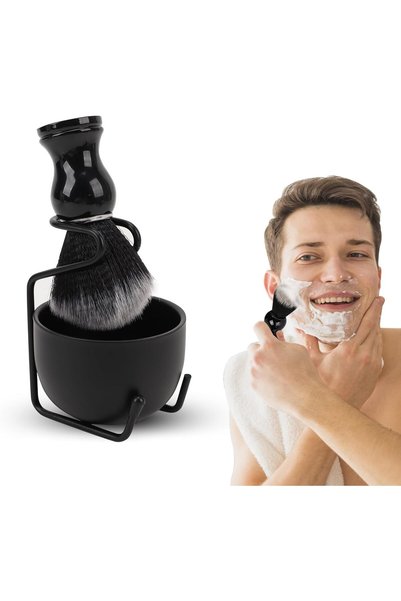 KASTWAVE Men's Shaving Kit with Shaving Brush, Bowl, Holder for Wet Shaving, ...