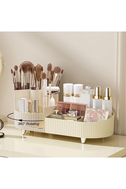 GENERAL Artcochan 360°Rotating Makeup Organizer for Vanity - Countertop Cosme...