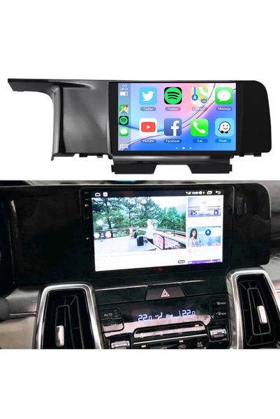 Carplayer شاشة أندرويد لسيارة كيا سورينتو موديل 2021-2022-2023، 4 جيجابايت را...