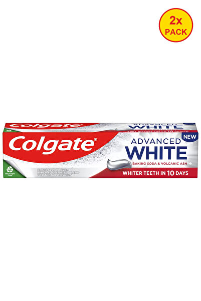 Colgate 2x PACK Pasta de dinti Advanced White Baking Soda & Volcanic Ash 100 ml