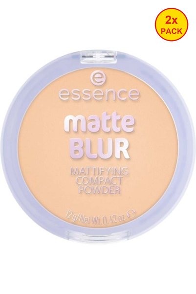 Essence 2x ΠΑΚΕΤΟ Πούδρα Συμπυκνωμένη Ματιστική BLUR, 30, Essence, 12 γρ.