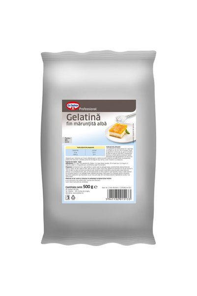 Dr. Oetker Δρ. Οέτκερ Τριμμένη Λευκή Ζελατίνη, 500γρ.