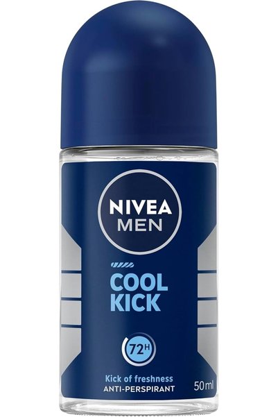 NIVEA مزيل عرق رول أون للرجال MEN برائحة منعشة، Cool Kick عبوة، 50 مل (قد يخت...