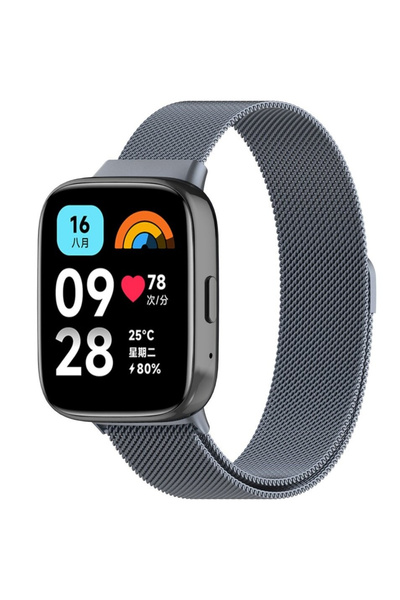 XGSM Curea Milanese pentru Xiaomi Redmi Watch 3 Active, Gri