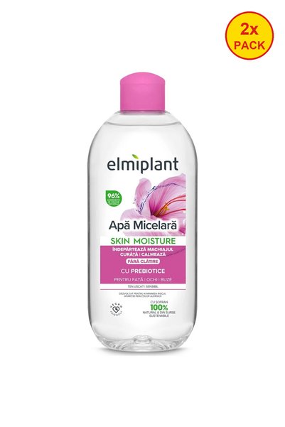 ELMIPLANT Pachet de 2 Loțiune Micelară pentru Piele Uscată și Sensibilă, 400 ml