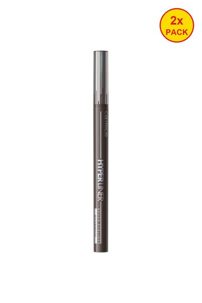 Catrice 2x PACK Waterproof Hyper Liner Brush Eyeliner - 020 · Dark Mocca,