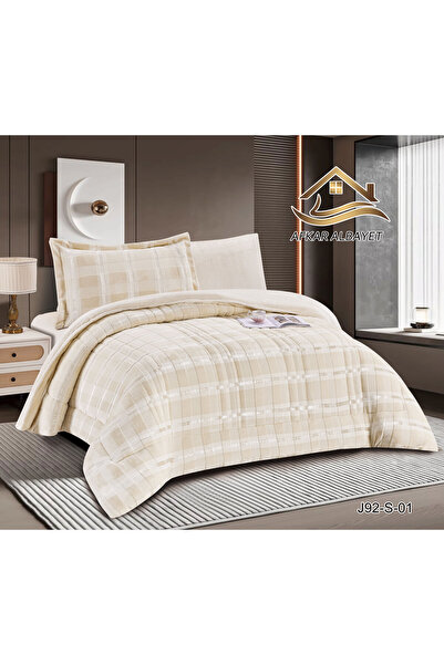 Afkar Albayet Lavender Winter Comforter 4 Pieces Soft Fluffy Plush Rabbit Fur...