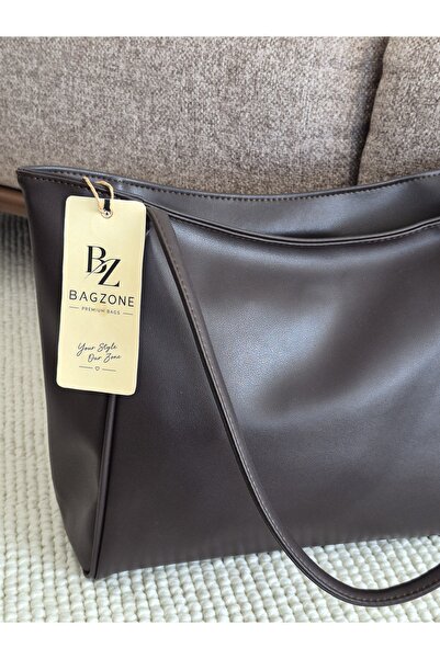 Bagzone Large Size Soft Leather Women's Bag En42 Uzn28