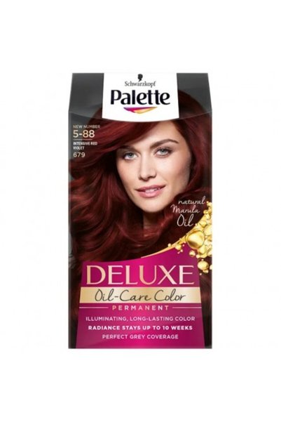 Palette Vopsea de păr permanentă Deluxe 5-88 Roșu Violet Intens