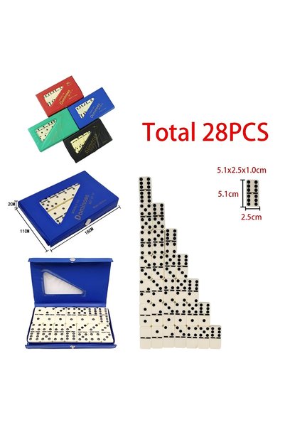 Generic Brand لعبة الضومنة الكلاسيكية مع حقيبة جلد – Dominoes