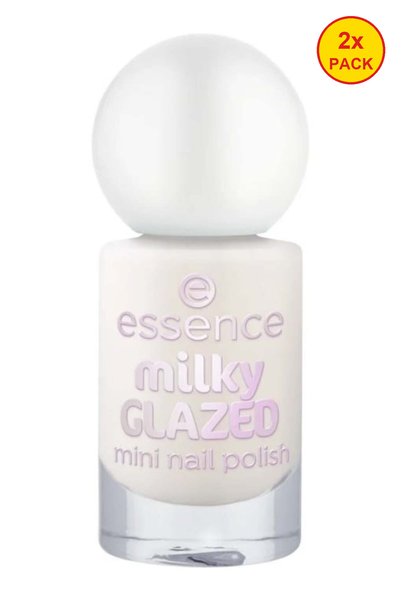 Essence 2x PACK Mini milky nail polish GLAZED 21, Essence, 5 ml