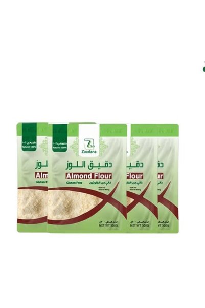 Zaadana مسحوق دقيق اللوز 4 قطعة في 500 جرام