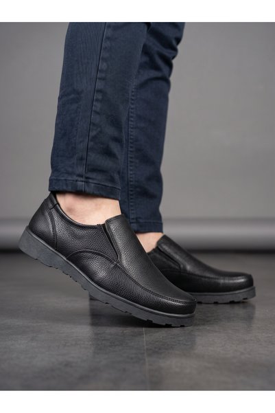GÜR MODA AYAKKABI Orthopedic Non-Slip Sole Daily Faux Leather Men's Shoes