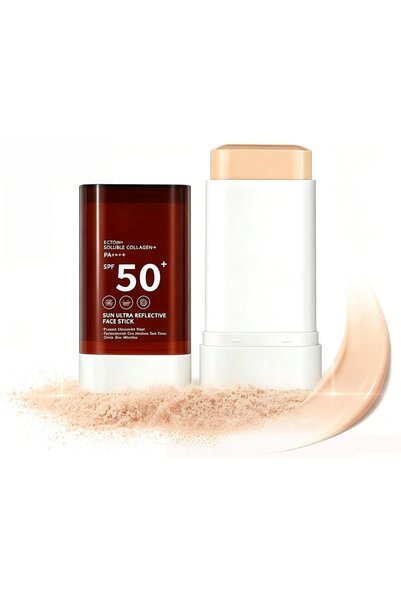 HaveLovely قلم أساس 3 في 1 مع واقي شمس ملون SPF 50 للوجه والجسم، تغطية طبيعية...