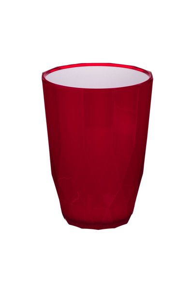 OEM Pahar Roșu Alb din Plastic pentru Apa 360 ml – Design Practic pentru Servire