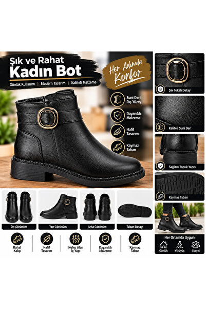 GENCTANİR SHOES Woman's boot