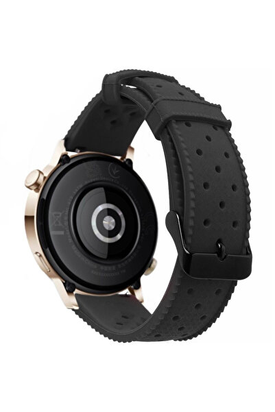 ERBORD Curea universală din silicon 20mm, Tropic, Negru / Cataramă neagră