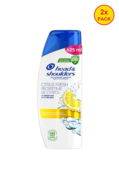 Head 2x PACK Sampon anti-matreata & Shoulders Citrus Fresh pentru par gras